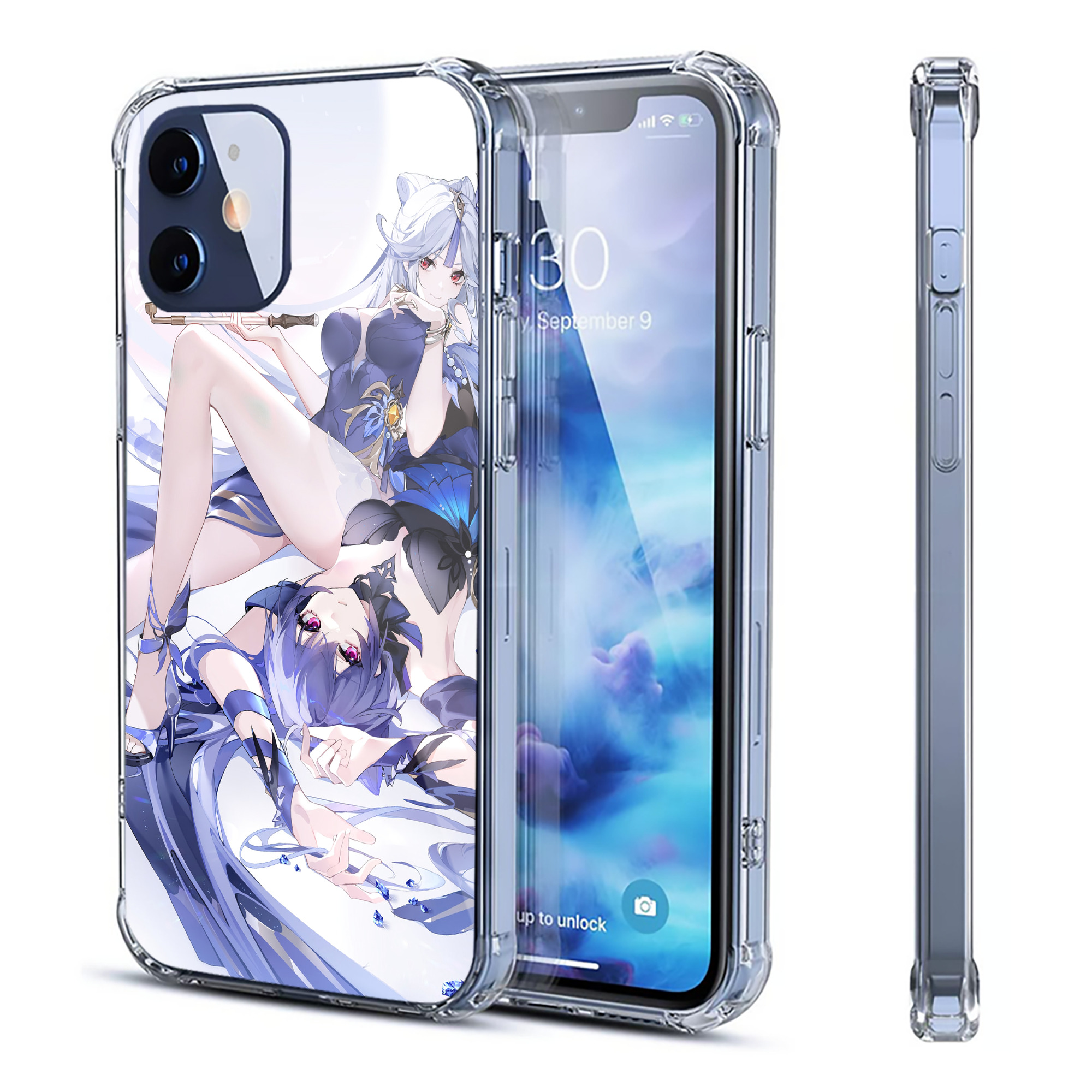 げんし神 genshin 【iPhone 12シリーズ対応】透明スマホケース（クリアソフトケース）